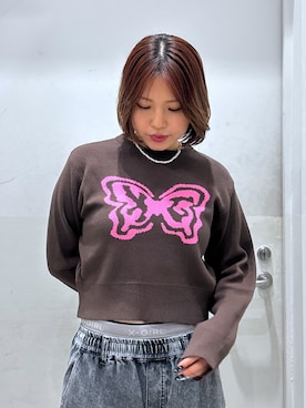 「X-girl（エックスガール）のアイテム」を使った、a i n aさん（レディース・164cm）の秋コーディネート