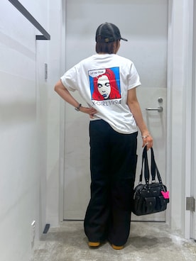 「x-girl_ootd」｜a i n aさん（レディース・164cm）の夏コーディネート
