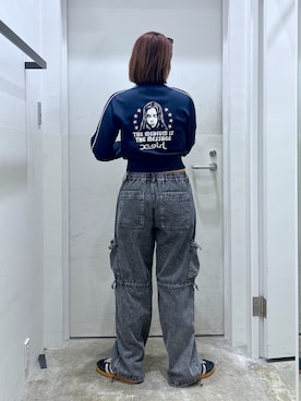 「アイテム（ジャージ）」を使った、a i n aさん（レディース・164cm）の夏コーディネート