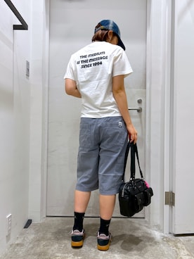 「x-girl_ootd」｜a i n aさん（レディース・164cm）の夏コーディネート