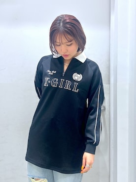 「X-girl（エックスガール）のアイテム」を使った、a i n aさん（レディース・164cm）の夏コーディネート