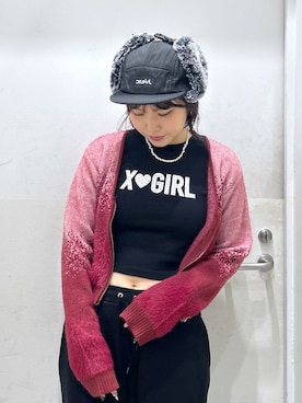 「X-girl（エックスガール）のアイテム」を使った、a i n aさん（レディース・164cm）の秋コーディネート