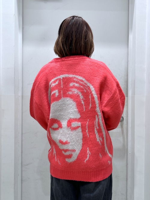 FACE JACQUARD KNIT CARDIGAN（カーディガン/ボレロ）｜X-girl