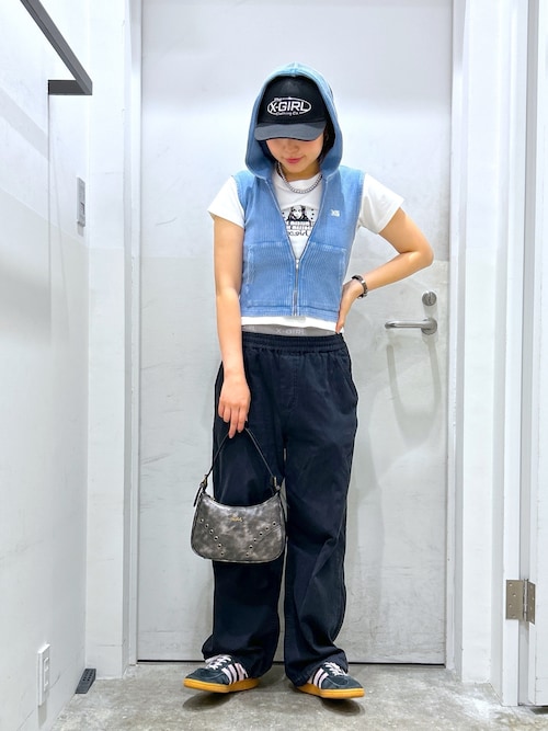 FADED ZIP UP HOODIE（パーカー）｜X-girl（エックスガール）の