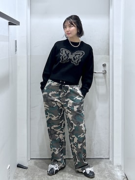 「X-girl（エックスガール）のアイテム」を使った、a i n aさん（レディース・164cm）の秋コーディネート