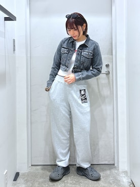 「X-girl（エックスガール）のアイテム」を使った、a i n aさん（レディース・164cm）の夏コーディネート