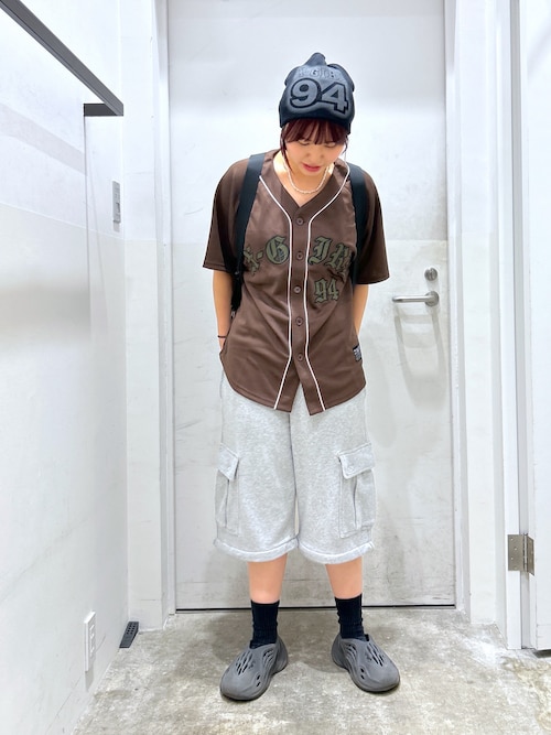 OLD ENGLISH LOGO BASEBALL SHIRT（シャツ/ブラウス）｜X-girl