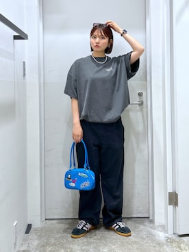 「x-girl_ootd」｜a i n aさん（レディース・164cm）の夏コーディネート
