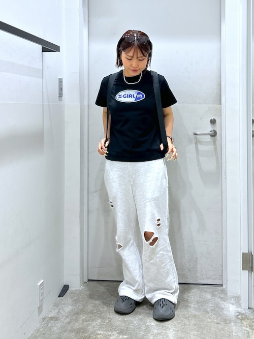 tシャツ NUMBER 1 GLITTER OVAL LOGO S/S TEE レディース メンズ NUMBER 1 GLITTER OVAL LOGO S/S TEE｜エックスガールの通販