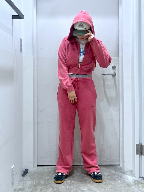 DUSTY COMPACT ZIP UP SWEAT HOODIE（パーカー）｜X-girl