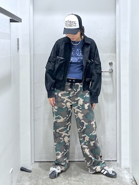 「アイテム（ブルゾン）」を使った、a i n aさん（レディース・164cm）の秋コーディネート