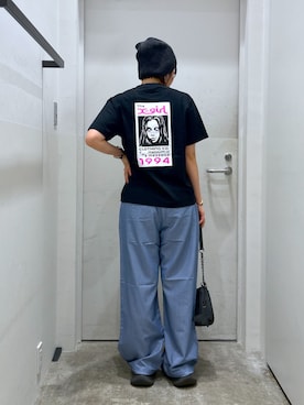 「x-girl_ootd」｜a i n aさん（レディース・164cm）の夏コーディネート