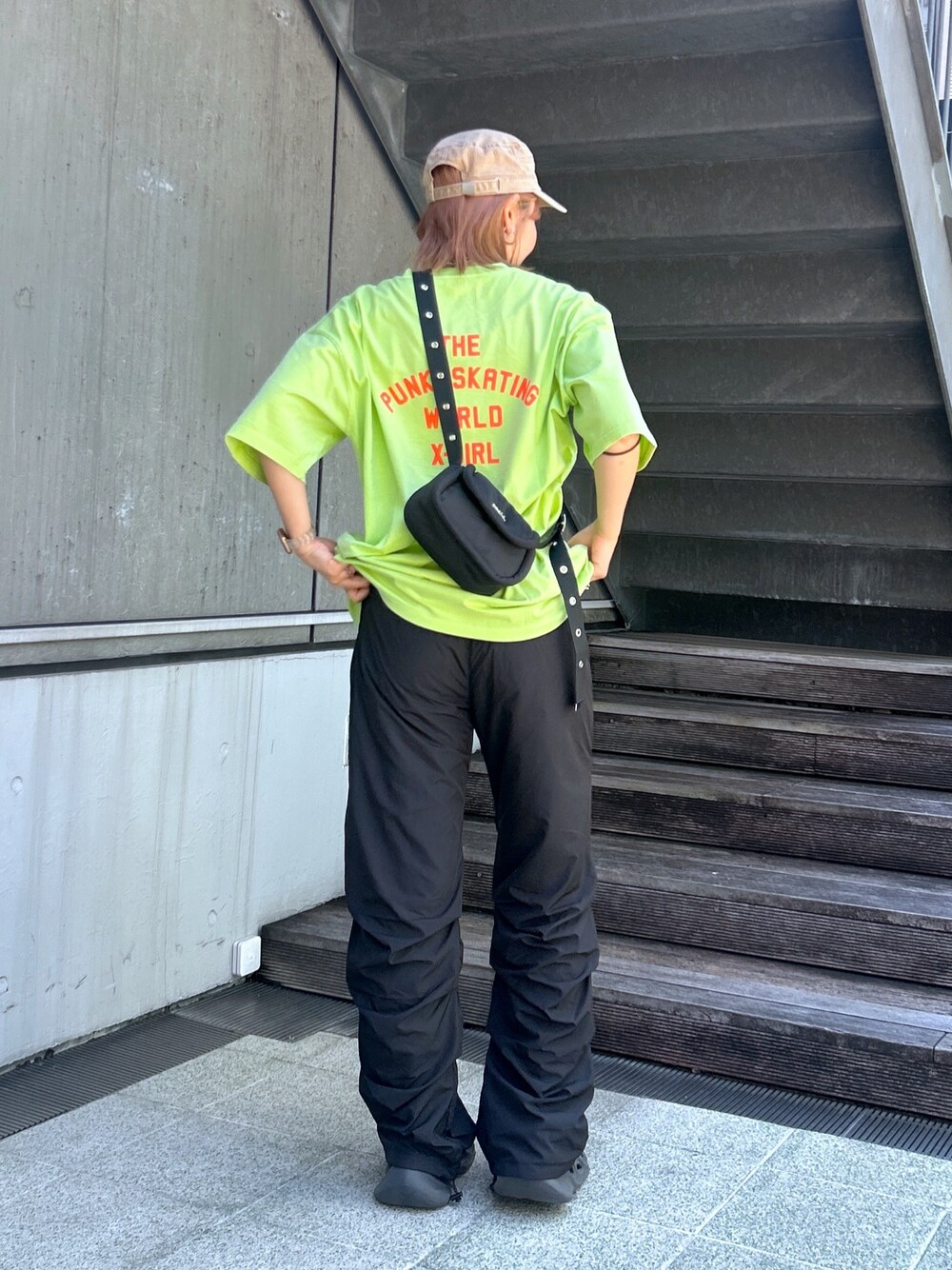 LOOSE FIT TUCK PANTS パンツ X-girl X-girl（エックスガール）の「LOOSE FIT TUCK PANTS（その他