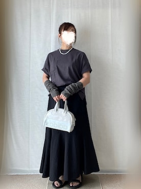 「アイテム（アームカバー）」を使った、erinaさん（レディース・153cm）の夏コーディネート