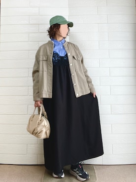 「しまむら（シマムラ）のアイテム」を使った、erinaさん（レディース・153cm）の春コーディネート