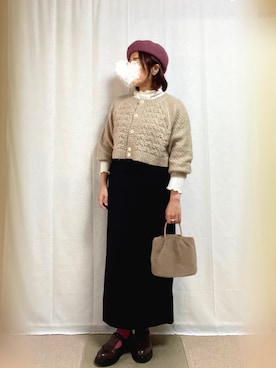 erinaさん（レディース・153cm）の冬コーディネート