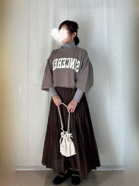 erinaさん（レディース・153cm）の秋コーディネート