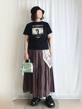 「アイテム（イヤリング）」を使った、erinaさん（レディース・153cm）の夏コーディネート
