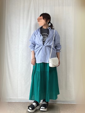 「スポサン」｜「アイテム（その他）」を使った、erinaさん（レディース・153cm）の春コーディネート