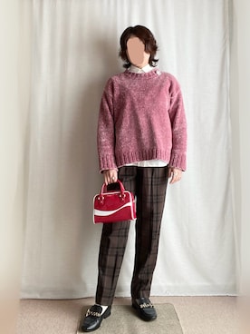 erinaさん（レディース・153cm）の冬コーディネート