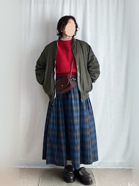 「アイテム（ブローチ/コサージュ）」を使った、erinaさん（レディース・153cm）の冬コーディネート