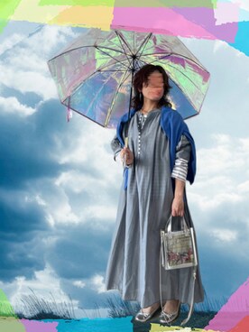 「Handmade（ハンドメイド）のアイテム（イヤリング）」を使った、erinaさん（レディース・153cm）の春コーディネート