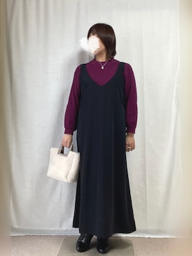 erinaさん（レディース・153cm）の冬コーディネート
