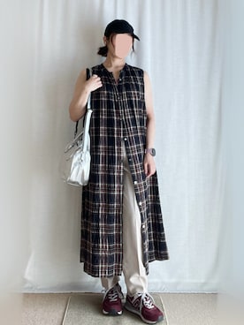 「アイテム（イヤリング）」を使った、erinaさん（レディース・153cm）の秋コーディネート