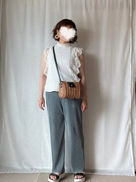 「スポサン」｜erinaさん（レディース・153cm）の夏コーディネート