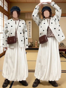 「しまむら（シマムラ）のアイテム（帽子）」を使った、erinaさん（レディース・153cm）の春コーディネート