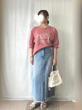 「ing（イング）のアイテム」を使った、erinaさん（レディース・153cm）の夏コーディネート