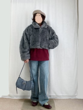 「しまむら（シマムラ）のアイテム」を使った、erinaさん（レディース・153cm）の秋コーディネート