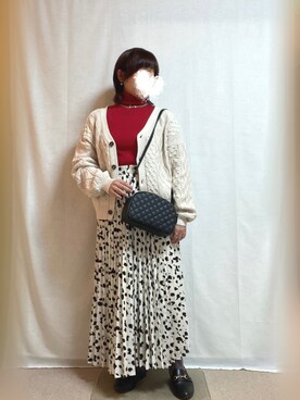 erinaさん（レディース・153cm）の冬コーディネート