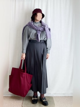 「しまむら（シマムラ）のアイテム」を使った、erinaさん（レディース・153cm）の秋コーディネート