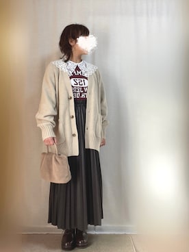 「しまむら（シマムラ）のアイテム（ドレスシューズ）」を使った、erinaさん（レディース・153cm）の冬コーディネート