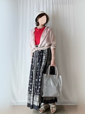 「ing（イング）のアイテム」を使った、erinaさん（レディース・153cm）の夏コーディネート