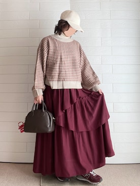 erinaさん（レディース・153cm）の冬コーディネート