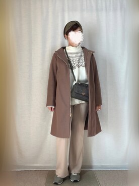 erinaさん（レディース・153cm）の冬コーディネート