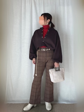 erinaさん（レディース・153cm）の冬コーディネート