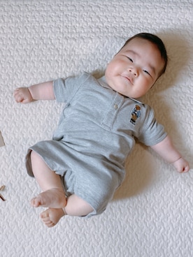 「Polo Ralph Lauren」｜「アイテム（オールインワン・サロペット）」を使った、ei❁︎suiさん（キッズ・80cm）の秋コーディネート
