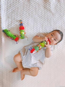 「男の子ベビー」｜「アイテム（オールインワン・サロペット）」を使った、ei❁︎suiさん（キッズ・80cm）の秋コーディネート