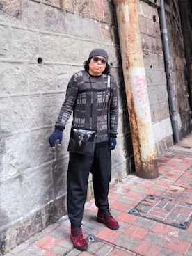 「American Eagle（アメリカンイーグル）のアイテム」を使った、Panda Ngさん（メンズ・180cm）の春コーディネート