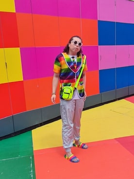 「asos（エイソス）のアイテム」を使った、Panda Ngさん（メンズ・180cm）の秋コーディネート