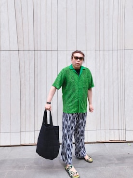 「no brand（ノーブランド）のアイテム」を使った、Panda Ngさん（メンズ・180cm）の秋コーディネート