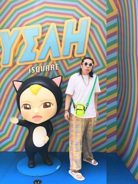 「OPENING CEREMONY（オープニングセレモニー）のアイテム」を使った、Panda Ngさん（メンズ・180cm）の秋コーディネート