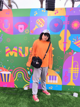 「アイテム（トップス）」を使った、Panda Ngさん（メンズ・180cm）の冬コーディネート