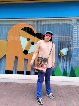 「asos（エイソス）のアイテム」を使った、Panda Ngさん（メンズ・180cm）の夏コーディネート