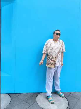 「アイテム（アクセサリー）」を使った、Panda Ngさん（メンズ・180cm）の秋コーディネート
