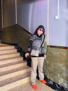 Panda Ngさん（メンズ・180cm）の冬コーディネート