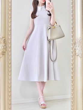 「tocco closet（トッコ　クローゼット）のアイテム（ワンピース/ドレス）」を使った、❁︎ yuiko ❁︎さん（レディース・160cm）の夏コーディネート